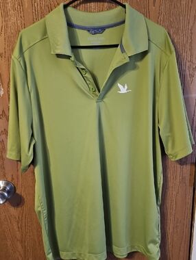 Wawa Green Polo with White Goose Emblem